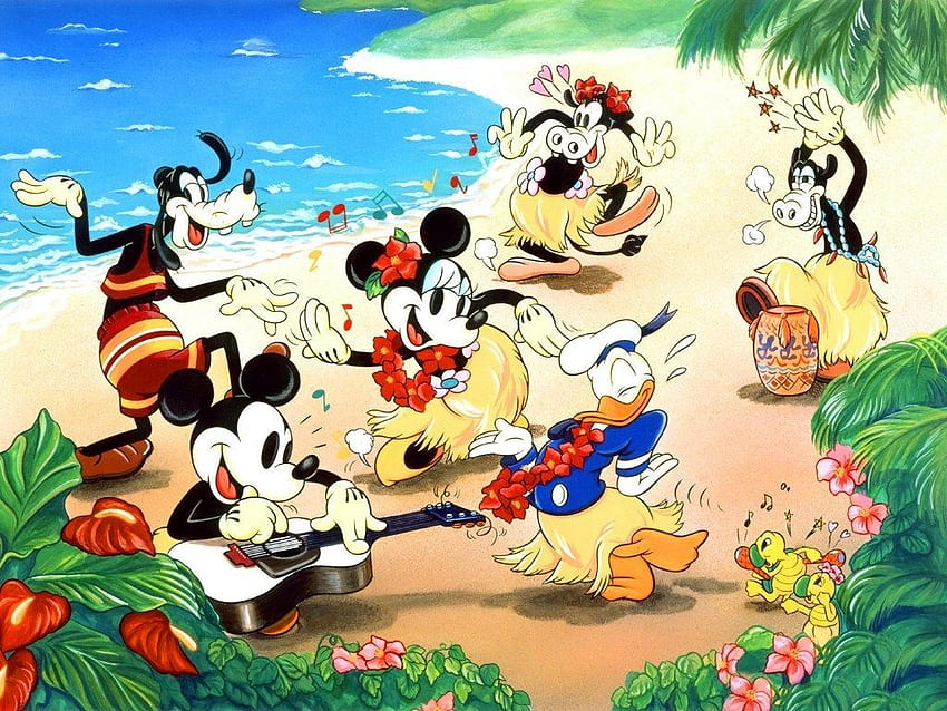 Hawaiian Holiday. Black and white cartoon, Mickey mouse cartoon, Mickey  mouse, Beach Disney HD wallpaper | Pxfuel