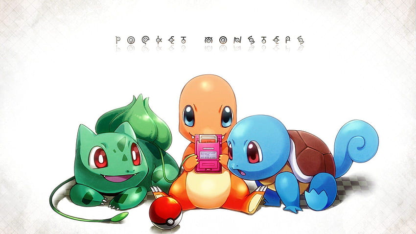 Pokémon, Minimalismo, Squirtle, Bulbasaur, Charmander, Simple fondo de pantalla