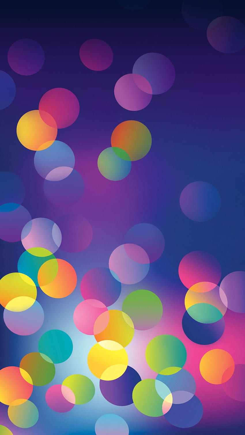Bolle di colore IPhone gradiente astratto, Incredibile colorato Sfondo del telefono HD