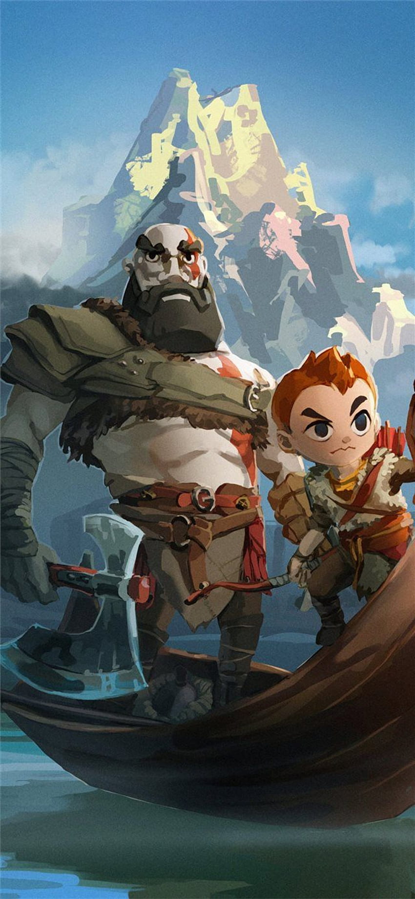 Ragnarok Kratos and Atreus God of War Ultra , God of War HD phone wallpaper