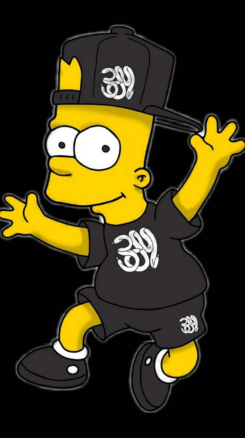 Bart Simpson Siyah, Siyah Bart Simpsons HD telefon duvar kağıdı