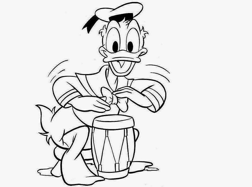 Donald duck drawing Cut Out Stock Images & Pictures - Alamy