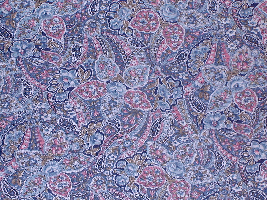 Blue Paisley Pattern, blue, girly, cute, vmhenson, paisley, purple, pink, abstract, bohemian, vintage, pattern HD wallpaper
