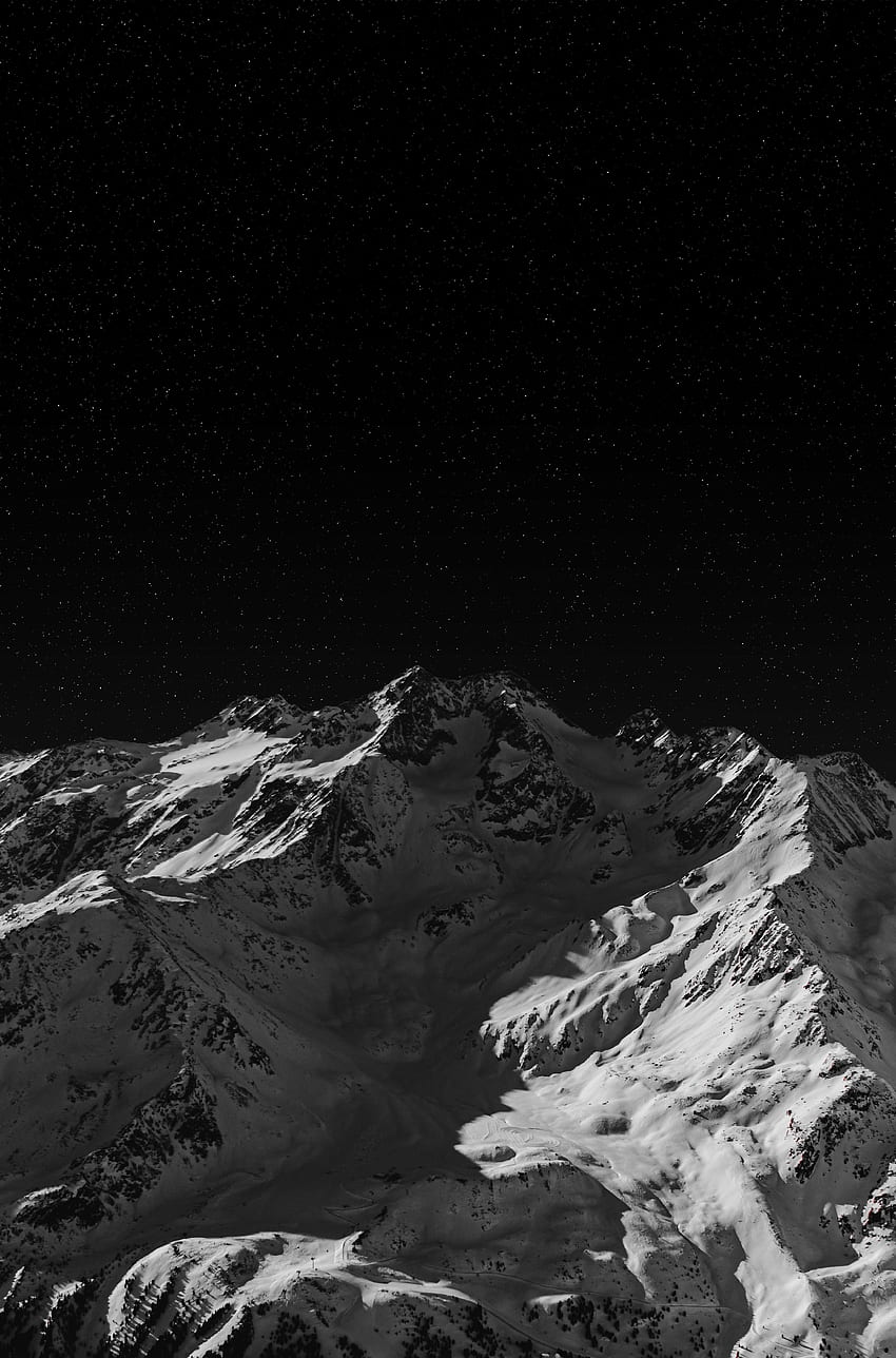 Montagne, sombre, nature Fond d'écran de téléphone HD