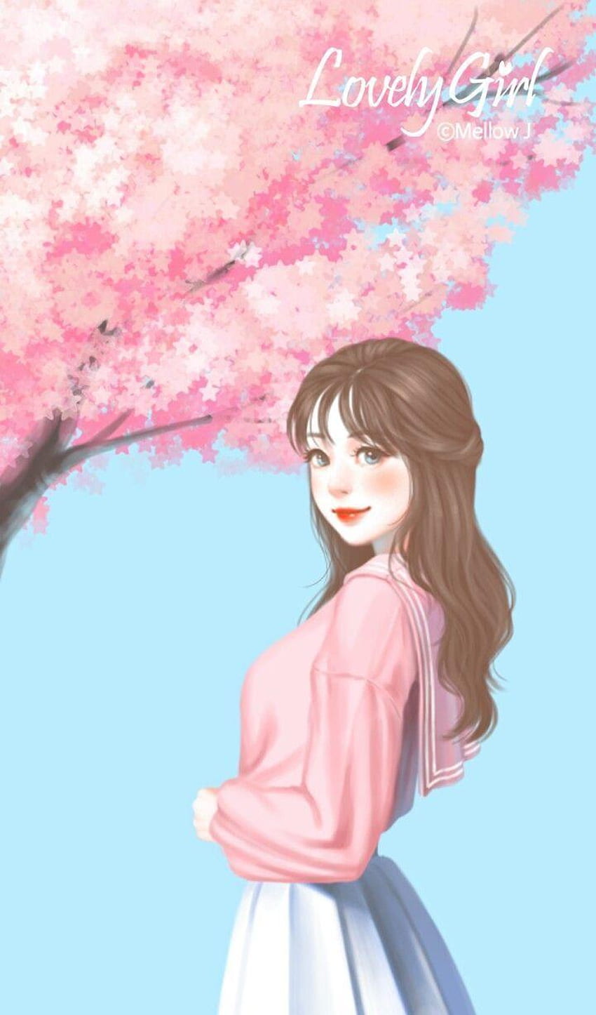 Koreli Kız Anime, Sevimli Kore Anime Telefonu HD telefon duvar kağıdı