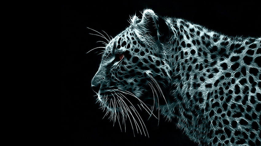 jaguar, Cat, Black, Blue, Bispy, Agressive HD wallpaper
