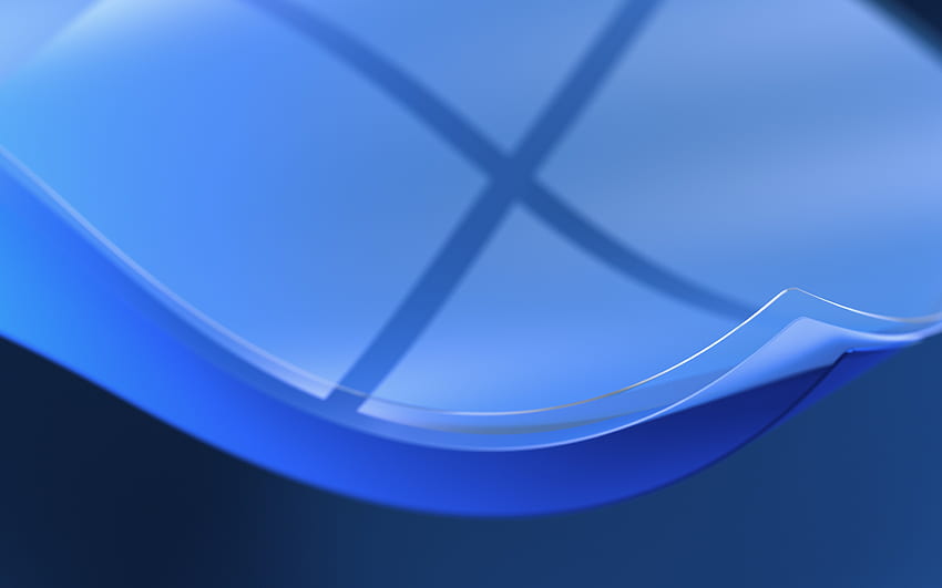 blue Windows logo, blue Windows background, Windows 10 logo, creative art, Windows 3d logo, Windows emblem, Windows HD wallpaper