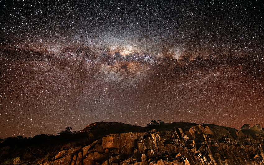 Landscape, Sky, Mountains, Stars, Night HD wallpaper | Pxfuel