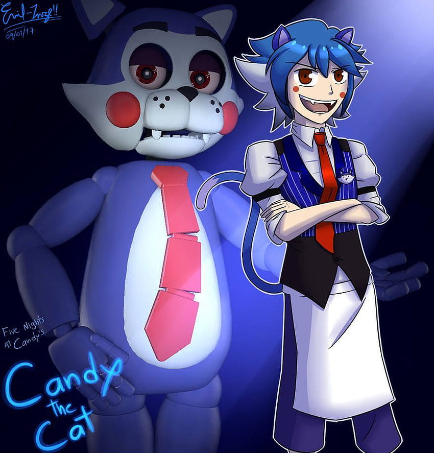 FNaC: Candy The Cat (Remastered) By Emil Inze. Anime Fnaf, Fnaf HD phone wallpaper