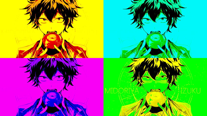 Izuku Midoriya My Hero Academia 67102 Pop Art Collage, My Hero Academia Meme HD wallpaper