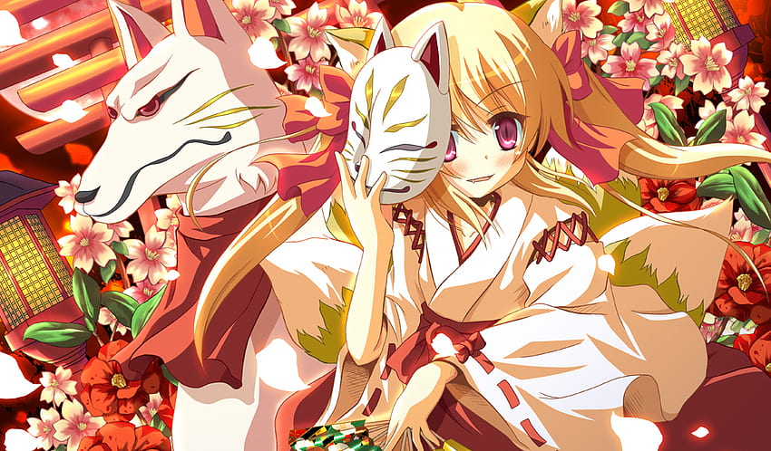 Festival, Kimono, Anime, Japan, Mädchen HD-Hintergrundbild