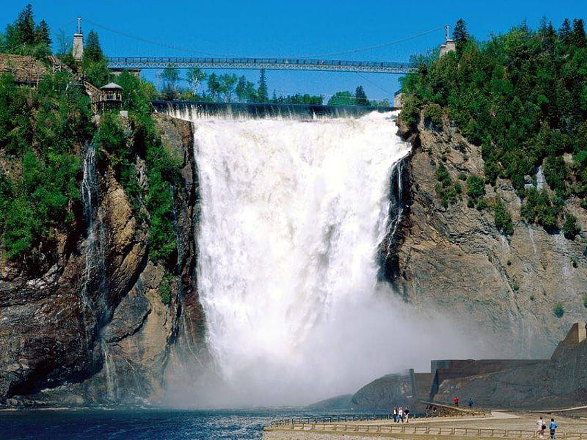 Montmorency Falls, Quebec, Canada, canada, montmorency falls, quebec HD wallpaper