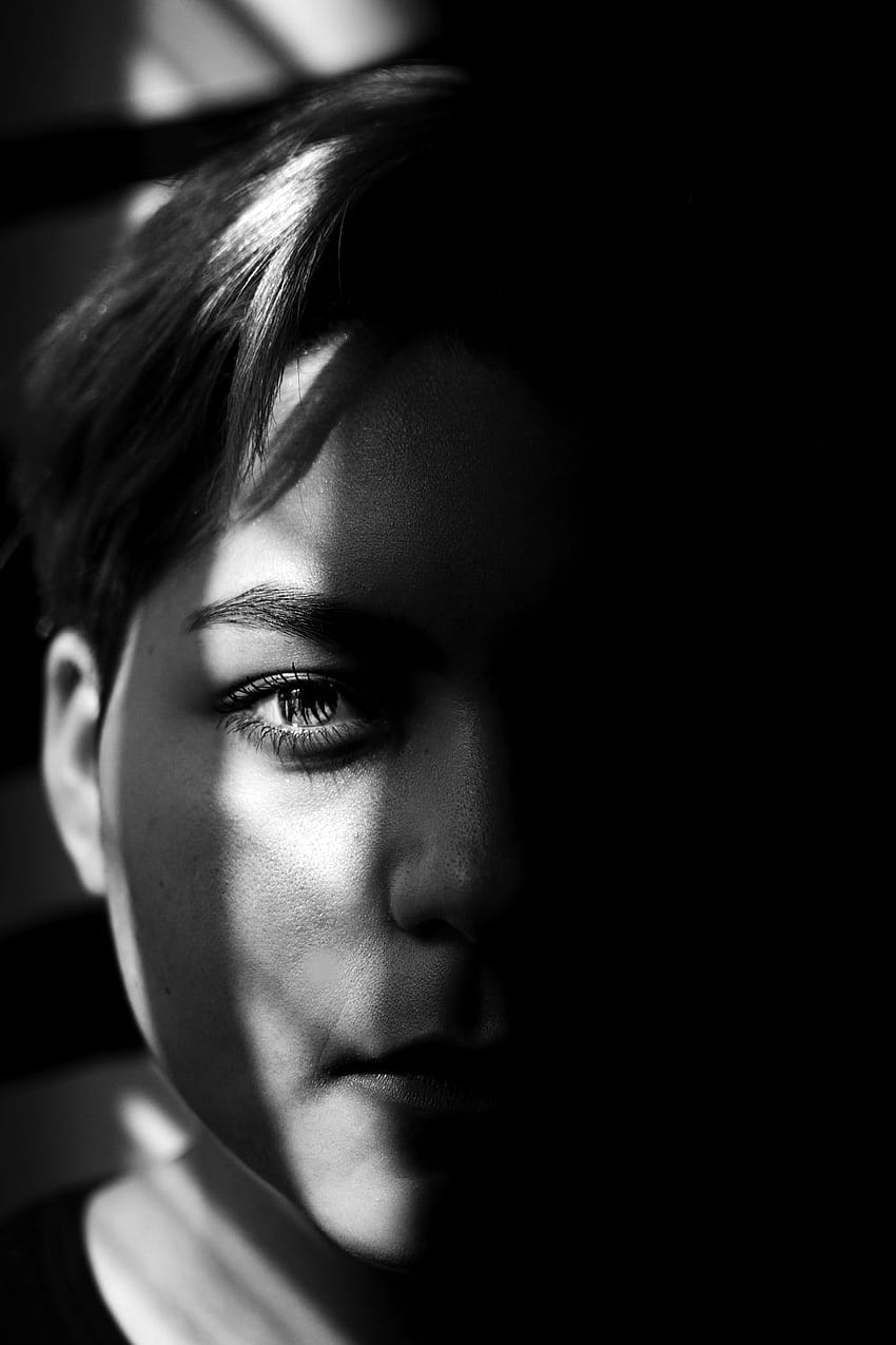 Portrait Noir Et Blanc Fond d'écran de téléphone HD