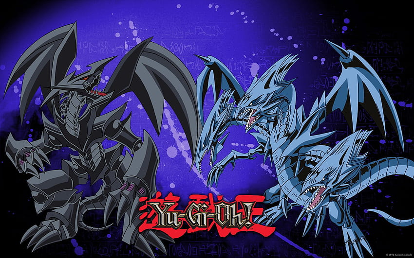 Yu Oh Red Eyes Black Dragon VS Blue Eyes Dragon HD wallpaper | Pxfuel