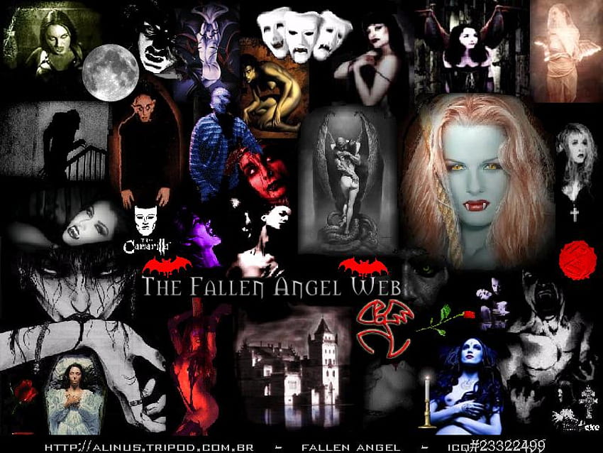 Alinus, blood sucking, vampires, fangs, blood, vampire, male, collage, female HD wallpaper