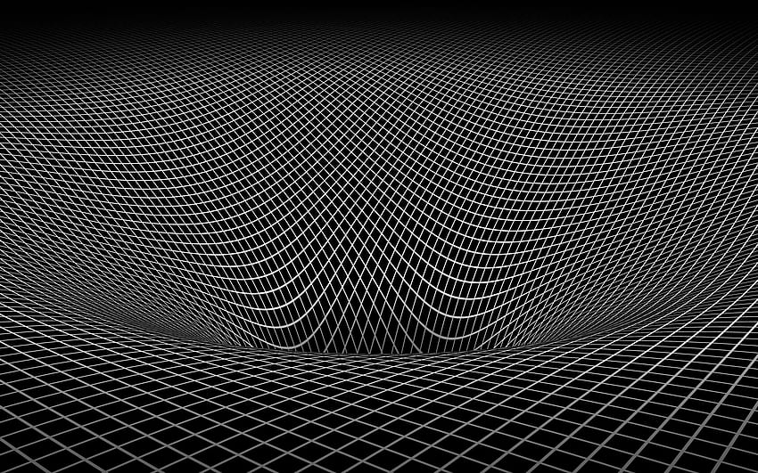 3D, Surface, Grid, Bw, Chb, Immersion HD wallpaper