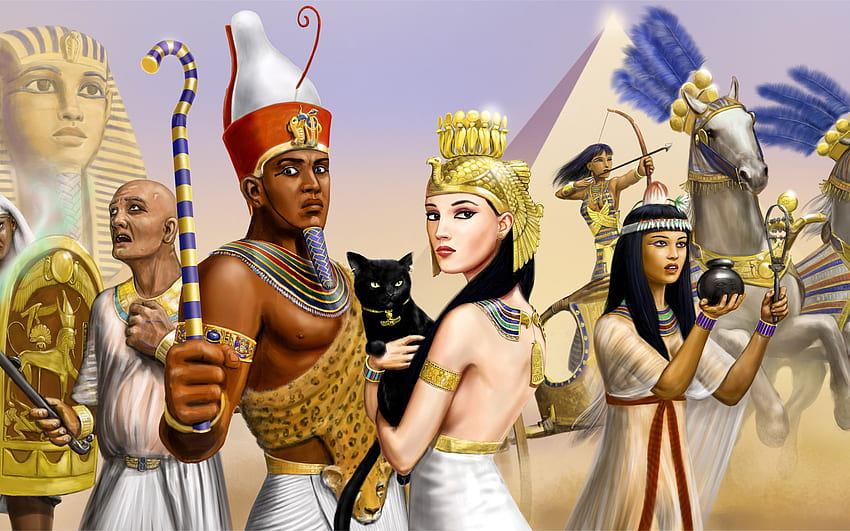 Egyptian Pharaoh, Egyptian Woman HD wallpaper