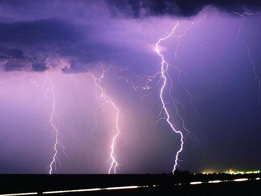 Thunder and Lightning, lightning, flash, sky, bright HD wallpaper
