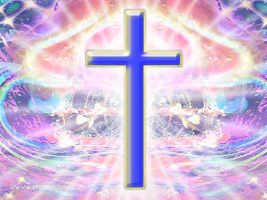 Jesus Christ, Yellow Cross HD wallpaper