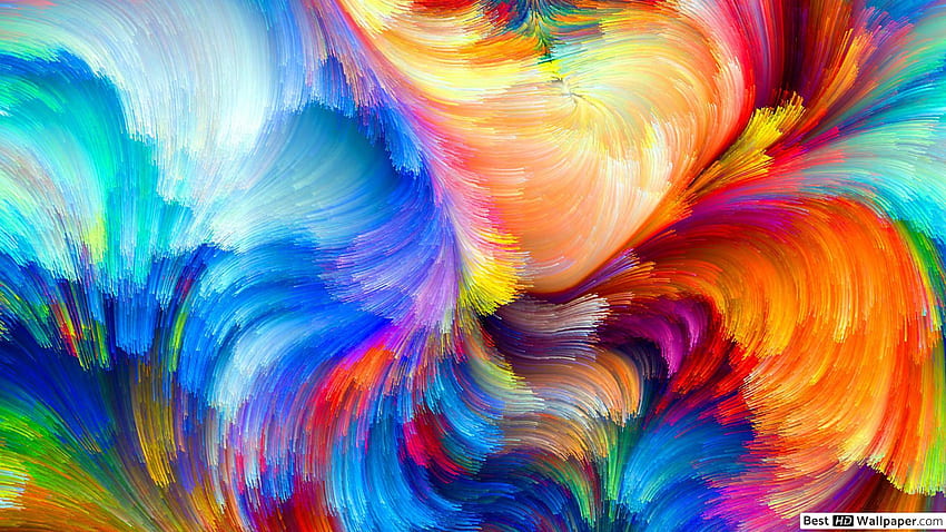 Trazos de pincel abstracto colorido fondo de pantalla