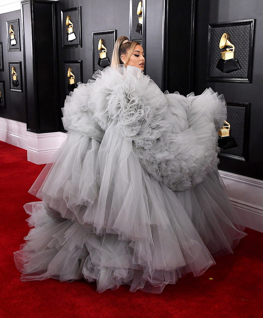 Ariana Grande's Grammys Dress Is the Right Amount of Extra, Ariana ...