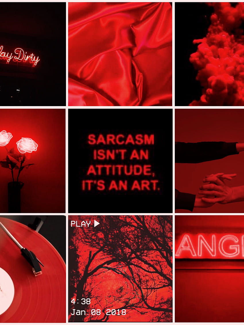 Aesthetic Mood Board Red Black redandblack aesthetic [] for your , Mobile & Tablet. Explore Red Aesthetic . Red Aesthetic , Red Roses Aesthetic , Aesthetic, Aesthetic Moodboard HD phone wallpaper