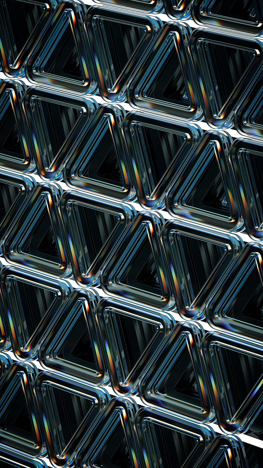 Structure, 3D, Relief, Glass, Geometric, Raised, Triangles HD phone wallpaper