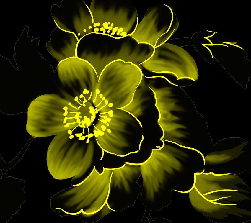 Żółte światło słoneczne Kwiaty, światło słoneczne, życie, poświata, żółty, jasny Tapeta HD