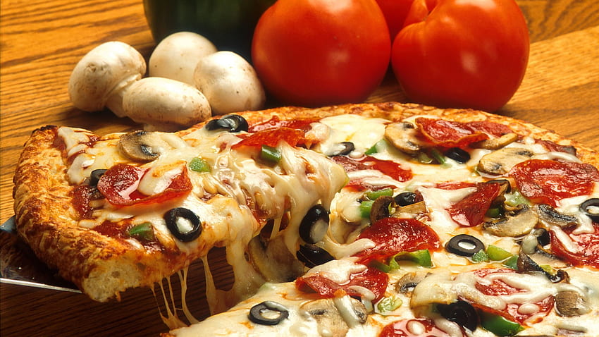 Delicious Food Olives Pizza PC and Mac, 2560X1440 Food HD wallpaper