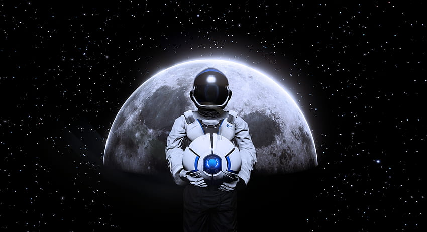 Kirimkan Kami bulan, astronot, 2018 Wallpaper HD