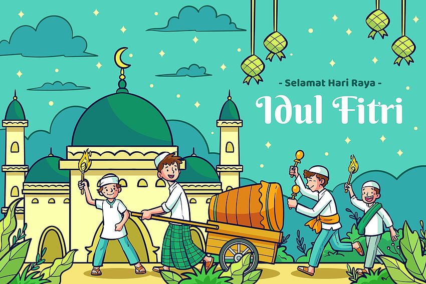 Eid Ul Fitr Mubarak, 2022 г HD тапет