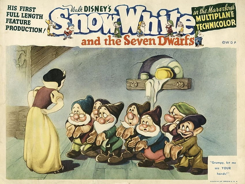 Disney Snow White and the Seven Dwarfs Cartoons, Grumpy Dwarf HD wallpaper