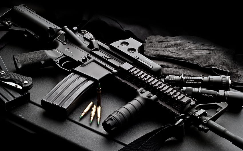 Rifle, weapon, assualt, gun HD wallpaper