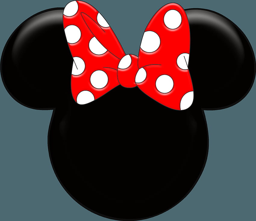 Cabeça de Minnie Mouse, Red Minnie Mouse papel de parede HD