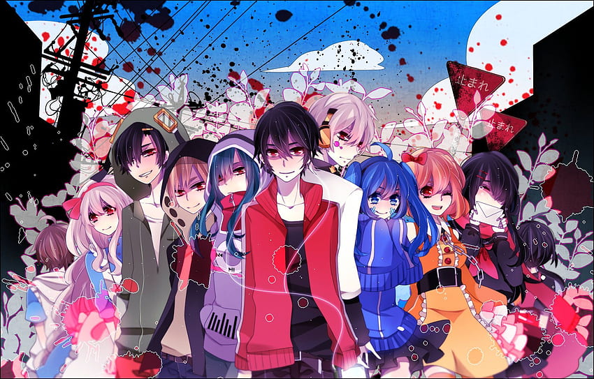 The cast  Kagerou project Anime Anime songs