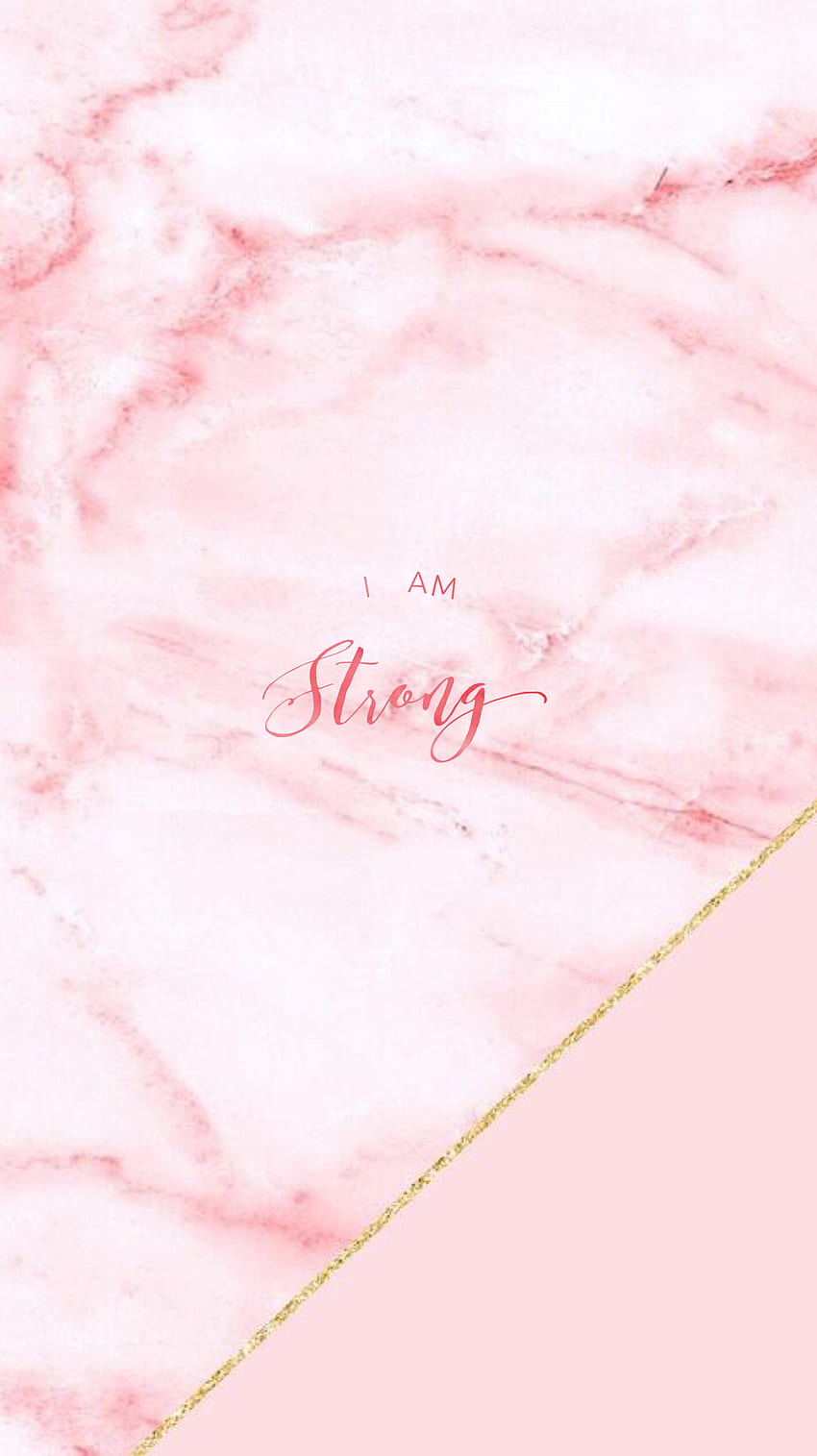 Pink Marble Pretty Positivity™ iPhone Mobile HD phone wallpaper