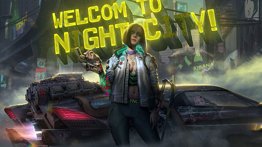 Cyber​​ punk 2077 Welcome to Night City、ゲーム、、、背景、および 高画質の壁紙