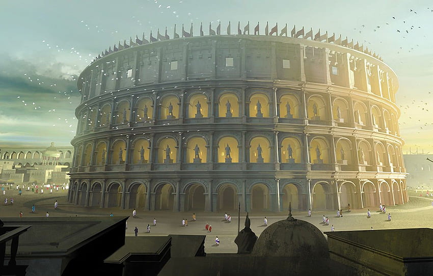 Art, Colosseum, painting, ancient for , section живопись, Ancient Rome ...