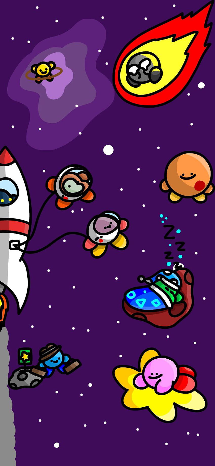 I Made A Kirby Phone . Kirby In Space : R Kirby, Purple Kirby HD phone  wallpaper | Pxfuel