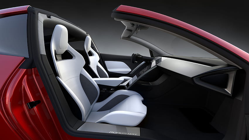 Tesla's new Roadster spaceship interior: 'Production design will be better, especially in details', Elon Musk says HD wallpaper