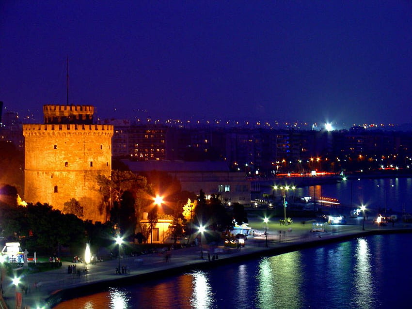 Thessaloniki: população, área, fuso horário, posição geográfica papel de parede HD