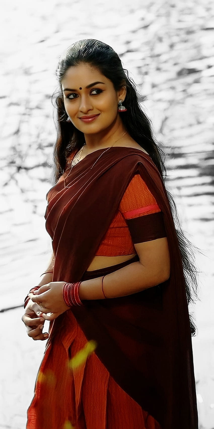 Prayaga Martin, viso, labbra, attrice_malayalam Sfondo del telefono HD