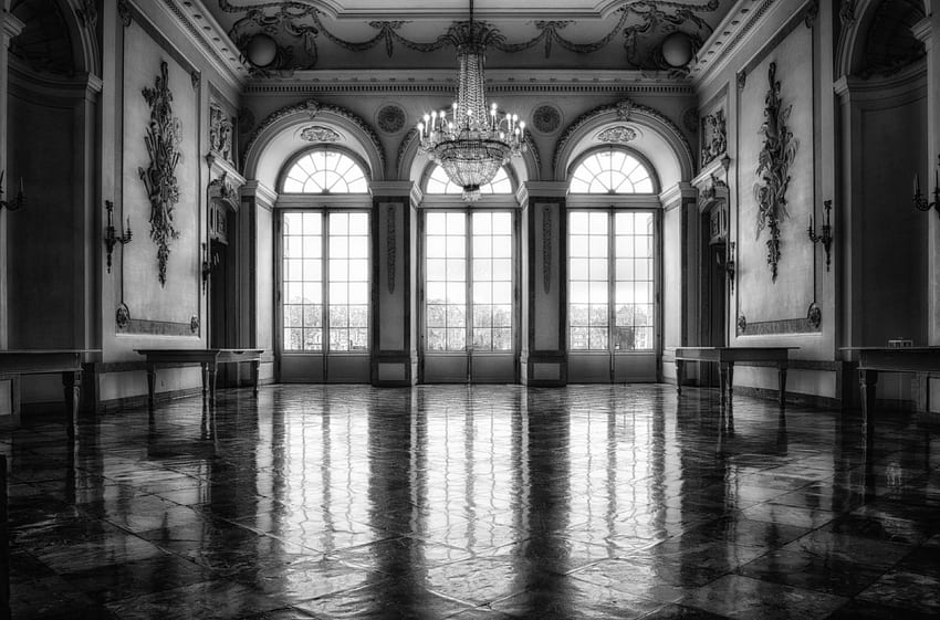 historyczny, tło, gotycka sala balowa Tapeta HD