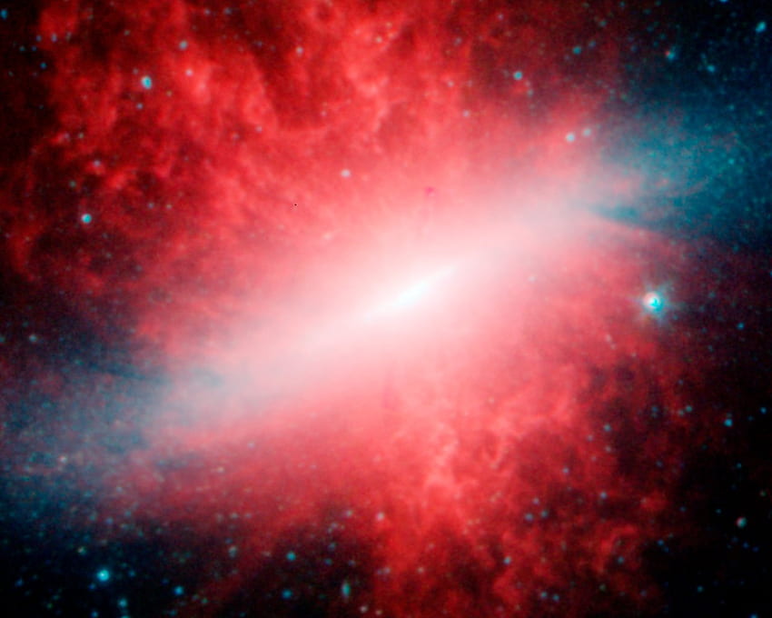 Spitzer Of Messier 82 HD wallpaper
