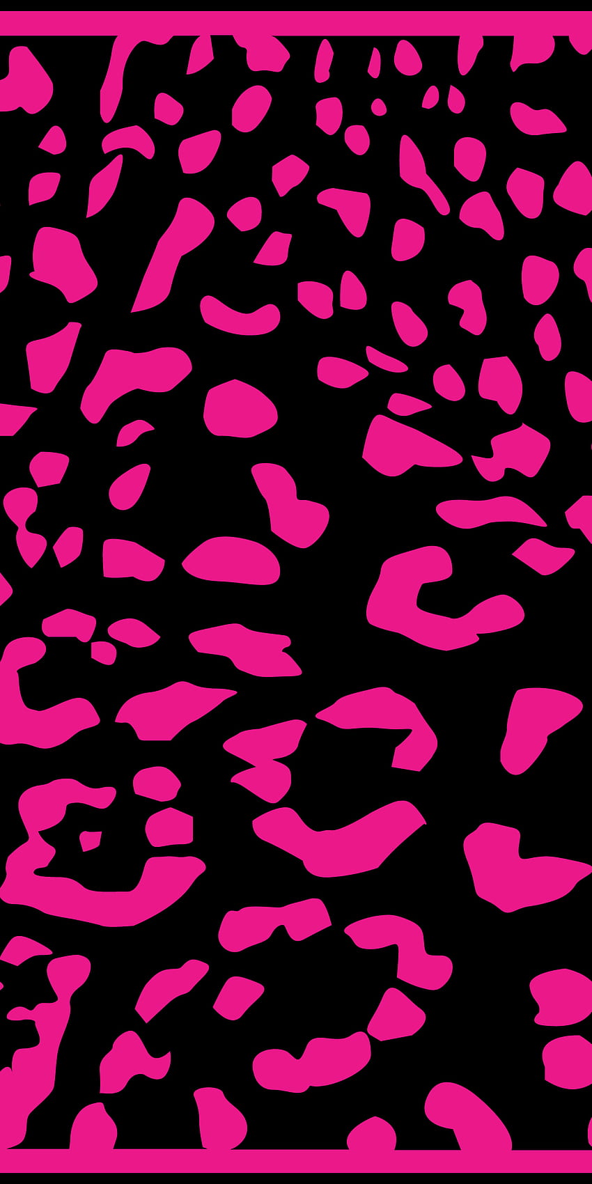 2nd print, magenta, leopard, pink, black, spots HD phone wallpaper