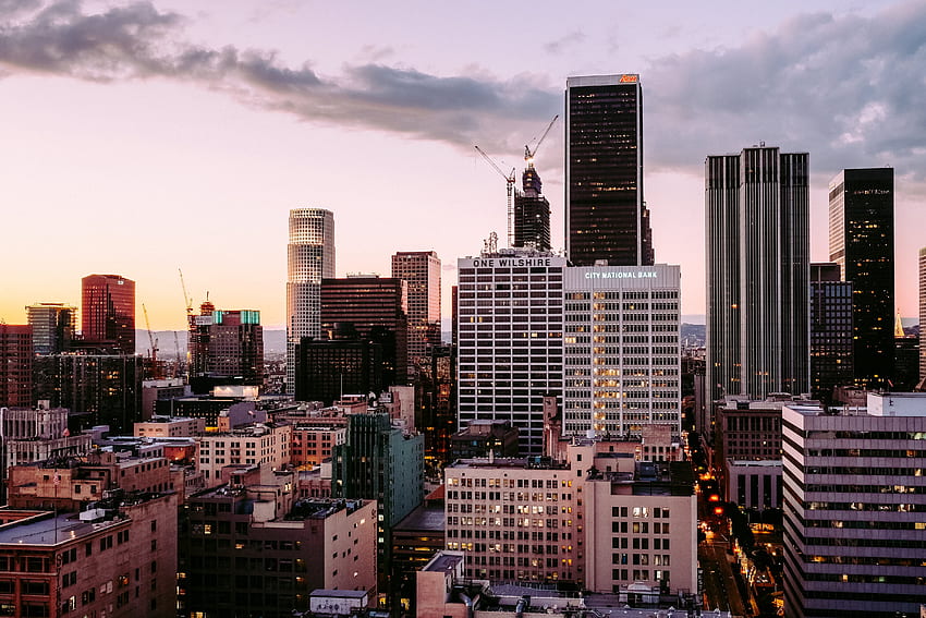 都市, 建物, 超高層ビル, ロサンゼルス 高画質の壁紙