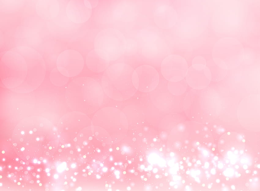 Abstrakter rosa unscharfer heller Hintergrund mit Bokeh und Funkeln HD-Hintergrundbild