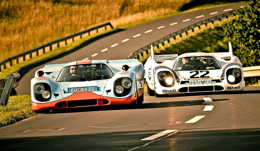 car, Road, Porsche, 917, Martini, Gulf / HD wallpaper