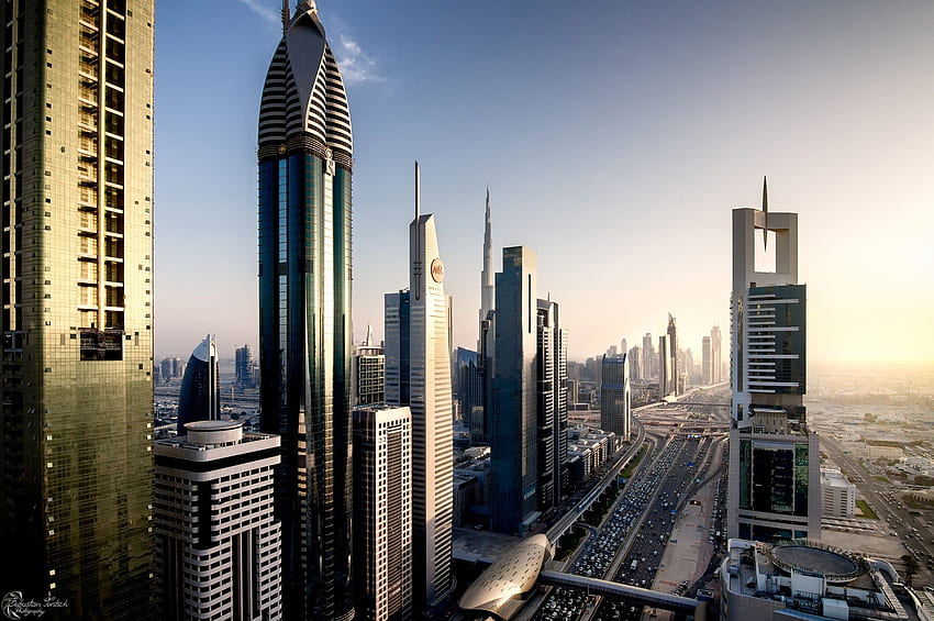 Downtown Dubai Cityscape, Dubai Buildings HD wallpaper