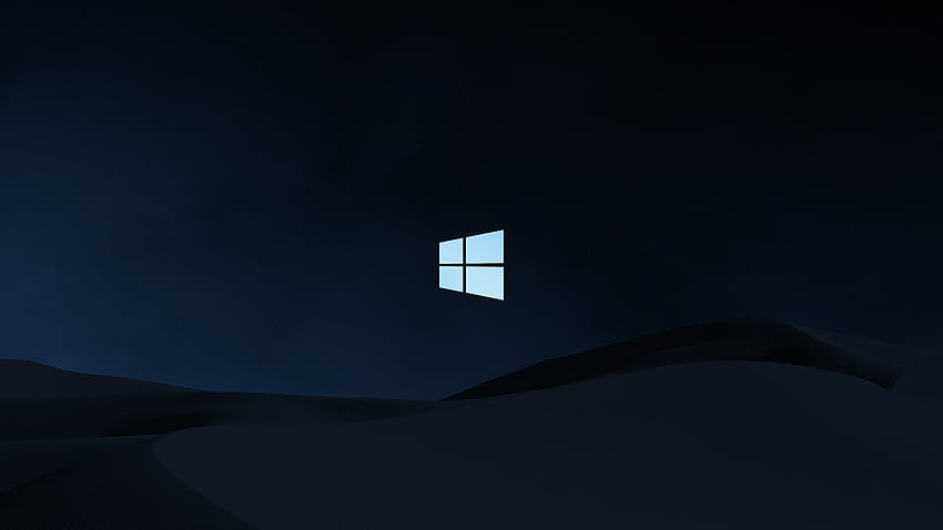 Windows 10 깨끗한 어두운 배경, 브랜드, 및 배경, 지우기 HD 월페이퍼